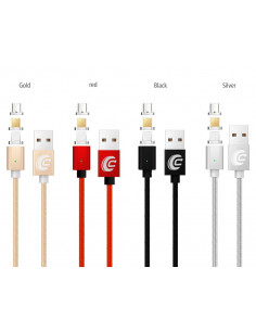 Kabel magnetyczny Micro USB / Apple / USB Type-C - M4 2