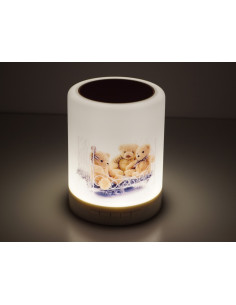 Lampka LED z nadrukiem i głósnikiem Bluetooth 2