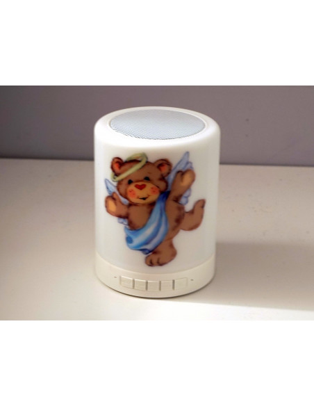 Lampka LED z nadrukiem i głósnikiem Bluetooth