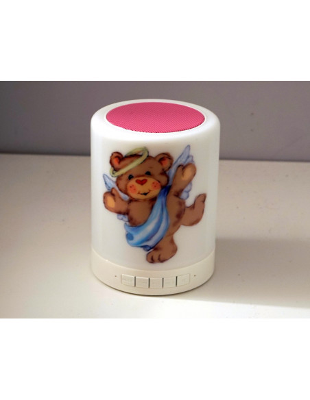 Lampka LED z nadrukiem i głósnikiem Bluetooth