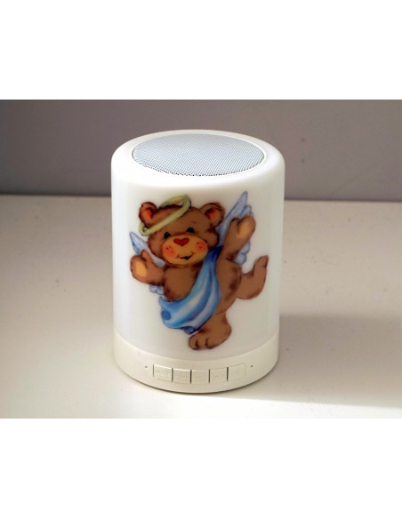 Lampka LED z nadrukiem i głósnikiem Bluetooth