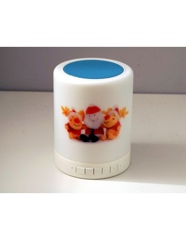 Lampka LED z nadrukiem i głósnikiem Bluetooth