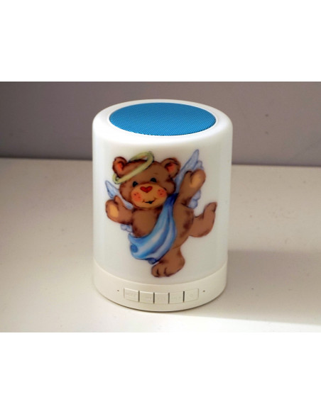 Lampka LED z nadrukiem i głósnikiem Bluetooth