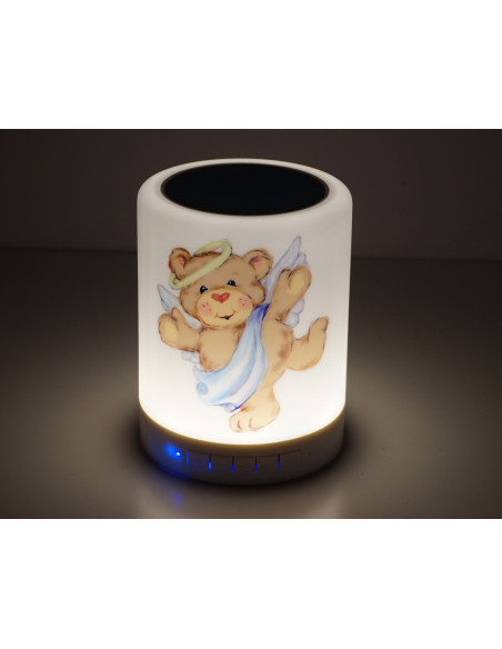 Lampka LED z nadrukiem i głósnikiem Bluetooth
