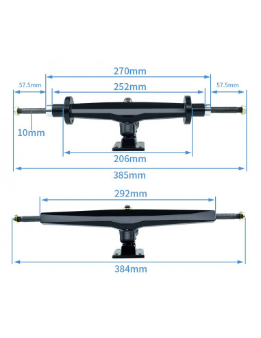 Trucki z Duble Kingpin do deskorolki...