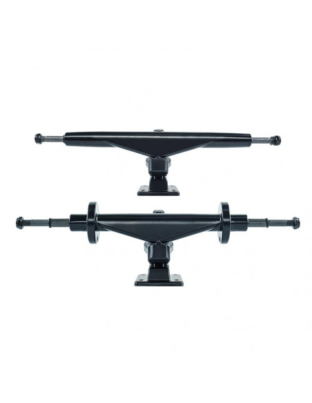 Trucki double kingpin 12" o przekroju diamentu z mocowaniem silnika i złotą śrubą