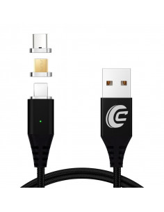 Kabel magnetyczny Micro USB / Apple / USB Type-C - M6 2