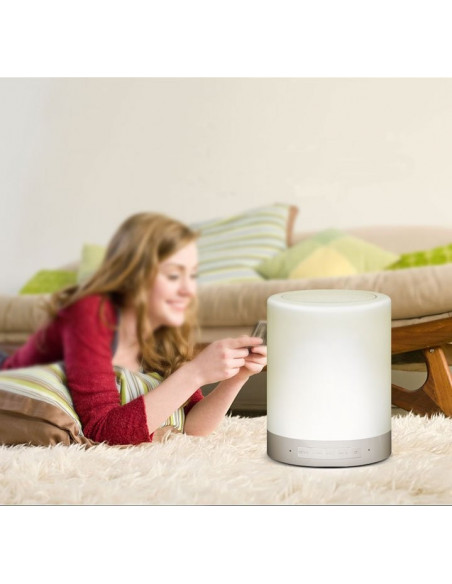 Kolorowa lampka LED z głośnikiem Bluetooth