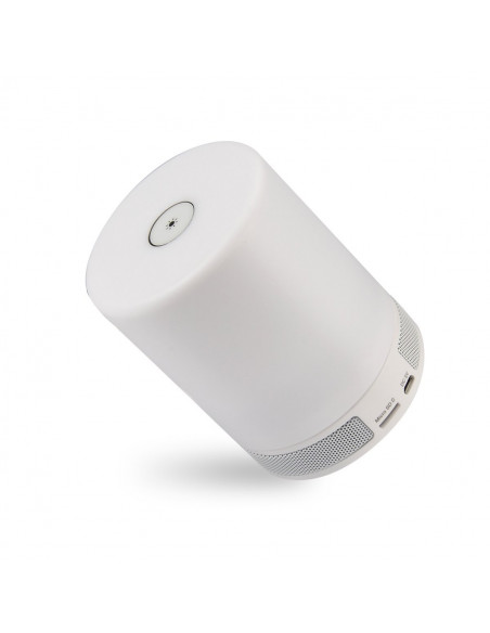 Kolorowa lampka LED z głośnikiem Bluetooth, zegarkiem i budzikiem